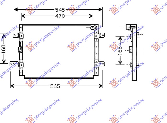 CONDENSER ALL MODELS 1994- (49x357x26)