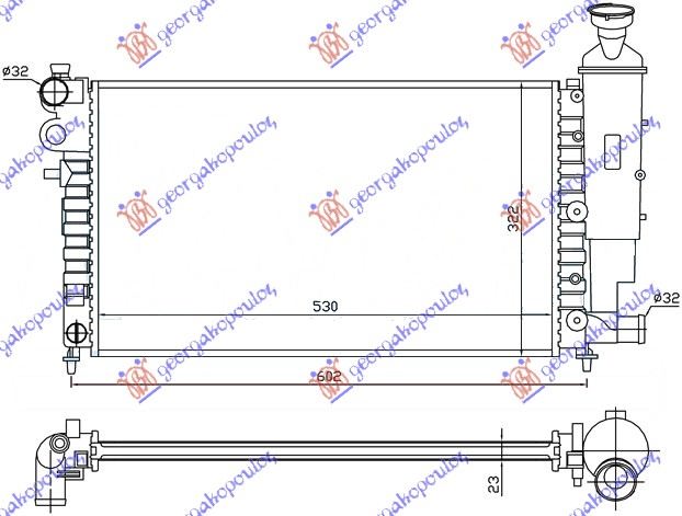 RADIATOR PETROL (530x320)