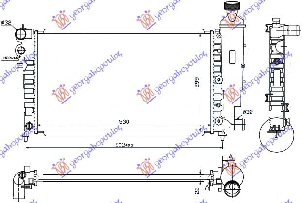RADIATOR PETROL (530x320) RALLY (NRF)