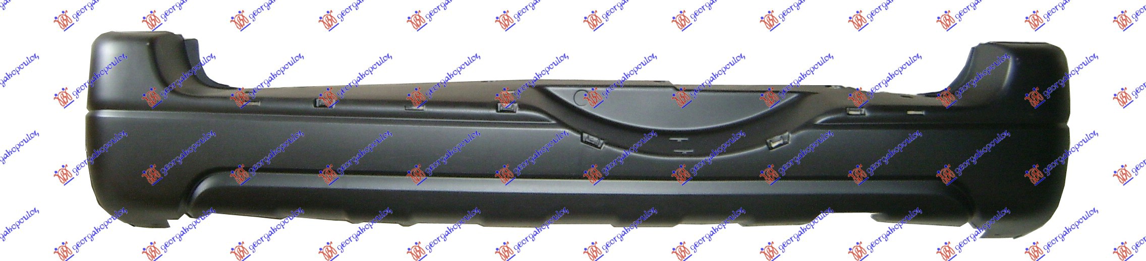 REAR BUMPER 2001- (W/O TAIL LAMP HOLES)