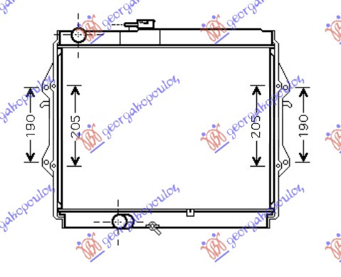 RADIATOR 2.4 DIESEL (450x525) (KOYO)