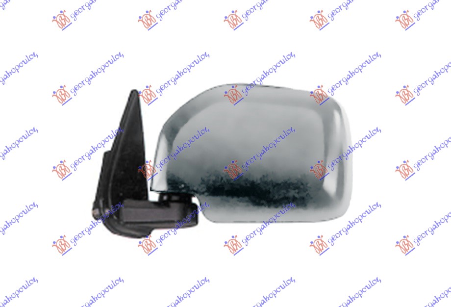 DOOR MIRROR ELECTRICAL CHROME 4WD (A QUALITY) (CONVEX GLASS)