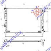 RADIATOR 2.5 DIESEL AUTOMATIC (630x450x300)