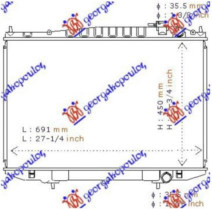 RADIATOR PETROL (450x685) (KOYO)