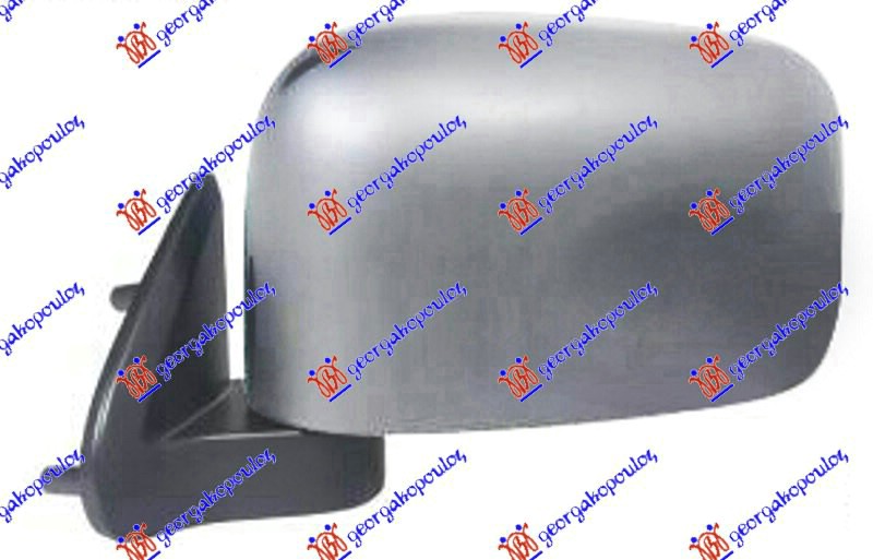 DOOR MIRROR ELECTRICAL CHROME (DOUBLE CAB-4D) (CONVEX GLASS)