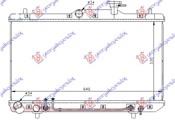 RADIATOR 1.3-1.5-1.6 AUTOMATIC/MANUAL (335x645)