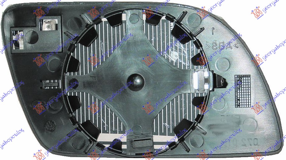 DOOR MIRROR GLASS HEATED (ASPHERICAL GLASS)