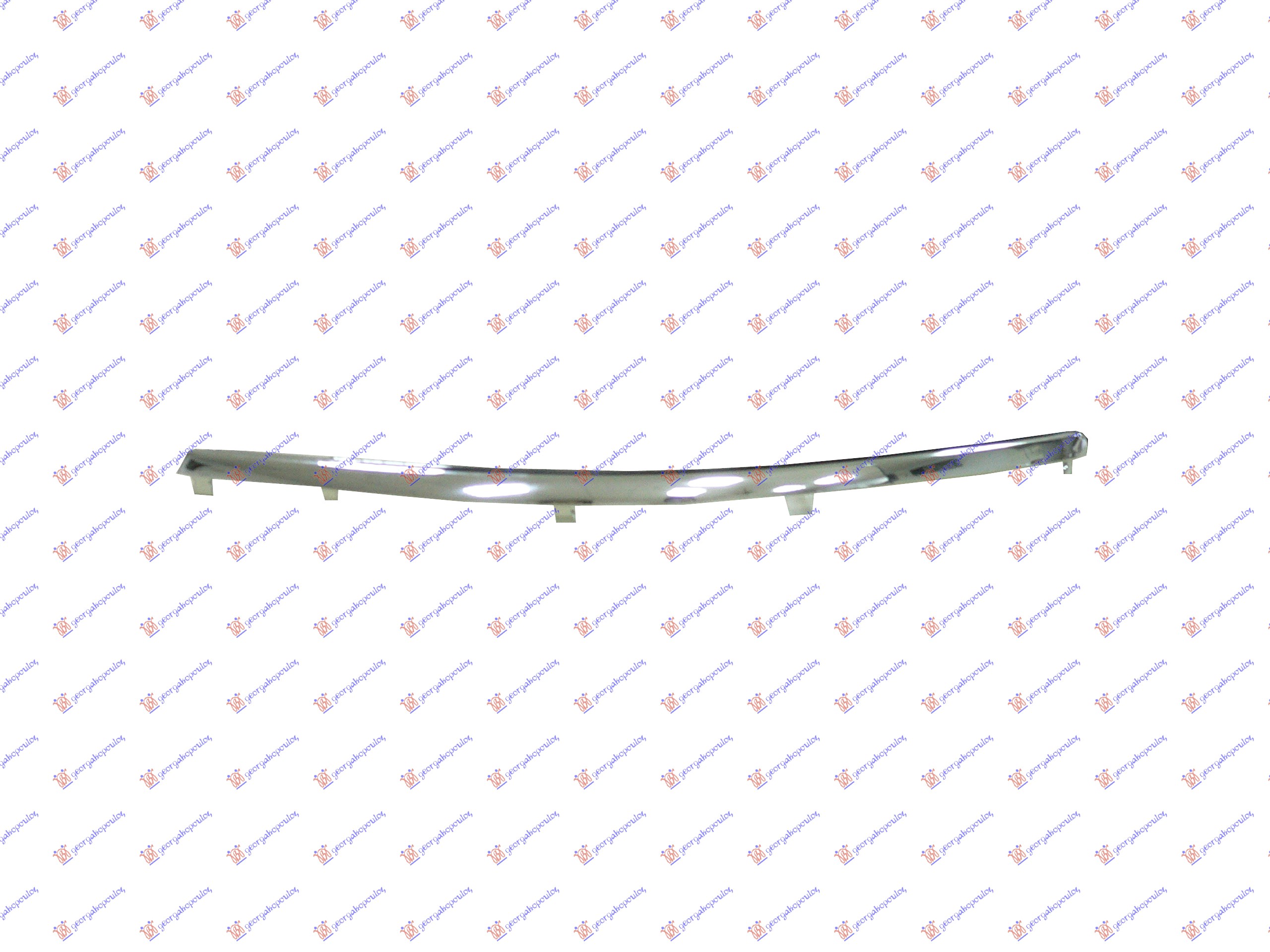 FRONT BUMPER GRILLE MOULDING CHROME UPPER 2003-