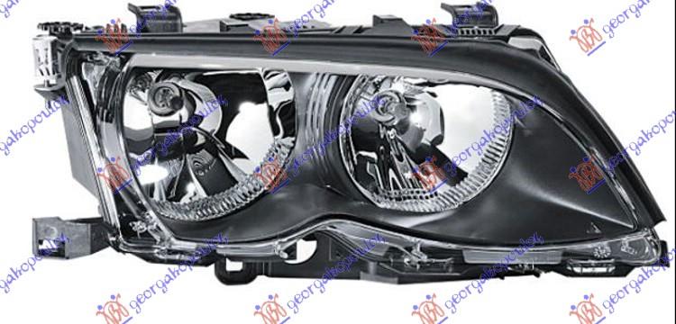 HEAD LAMP BLACK FRAME (DEPO)