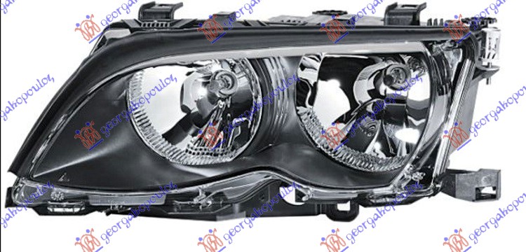 HEAD LAMP BLACK FRAME (TYC)