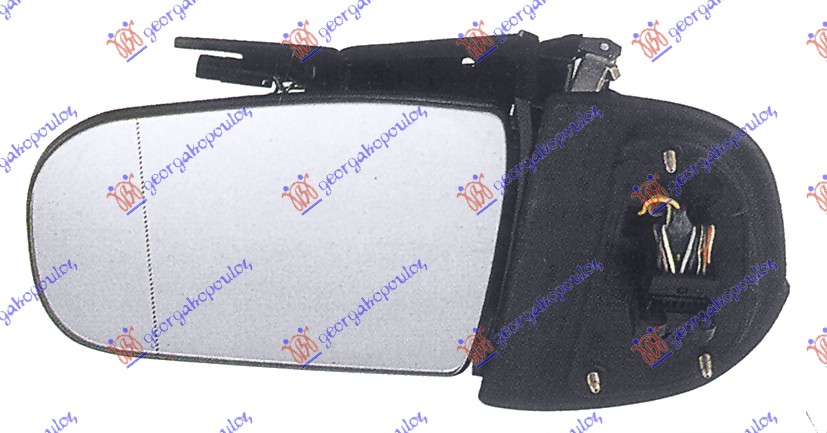 DOOR MIRROR ELECTRICAL HEATED FOLDABLE (W/MEMORY) (W/O COVER-W/SIDE LAMP) (A QUALITY) (ASPHERICAL GLASS)
