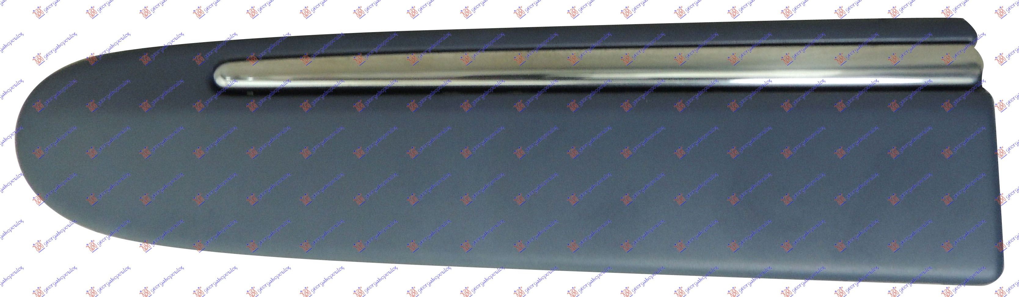 FRONT FENDER MOULDING PRIMED W/CHROME