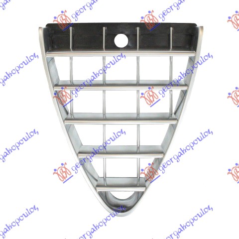 CENTRAL GRILLE PIECE BLACK/SILVER 2007-