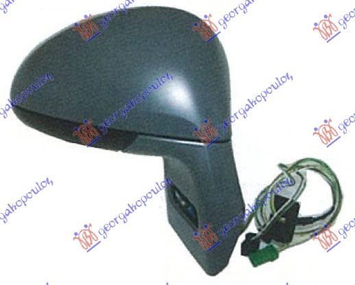 DOOR MIRROR ELECTRICAL HEATED FOLDABLE PRIMED (W/SENSOR) (A QUALITY) (CONVEX GLASS)