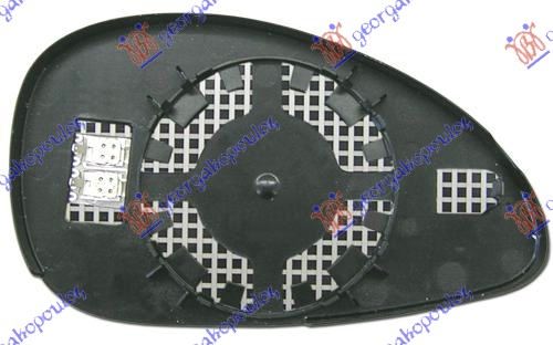 DOOR MIRROR GLASS BLUE HEATED (ASPHERICAL GLASS)