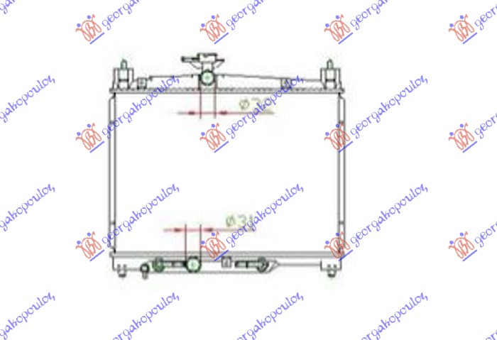 Radiator 1.0 benzină VTi automată (350x490) (VALEO)
