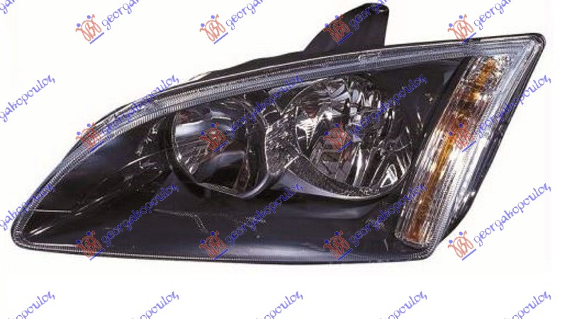 HEAD LAMP (BLACK) (TYC)
