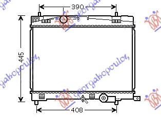 RADIATOR PETROL 1.33 VVT-I (73/74KW) (2009-2011) (350x480) (KOYO)