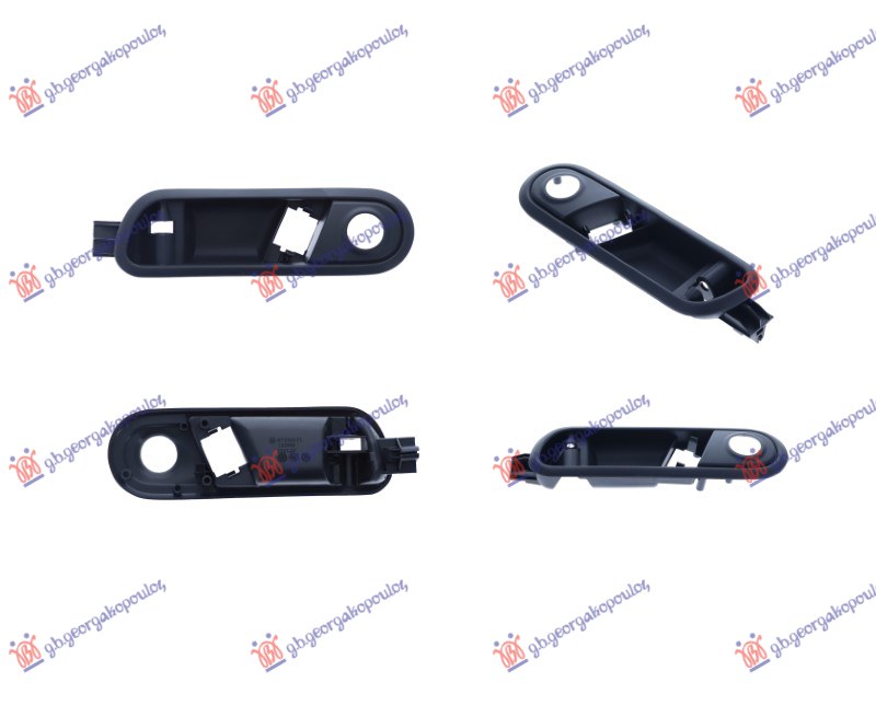 DOOR HANDLE FRAME FRONT INNER BLACK