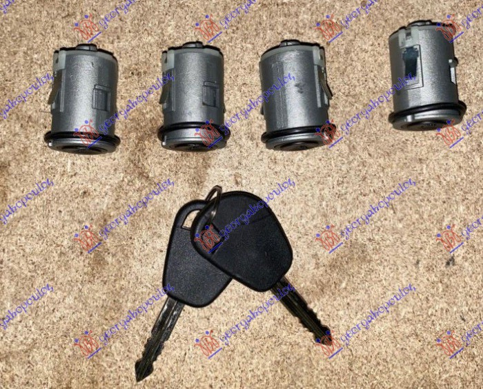 DOOR LOCK CYLINDER W/KEYS (SET 4 PCS)