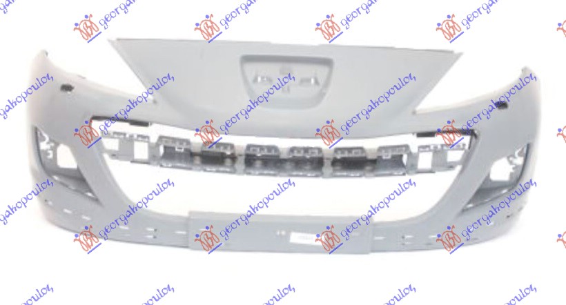 FRONT BUMPER PRIMED 2010- (W/WASHER HOLES)
