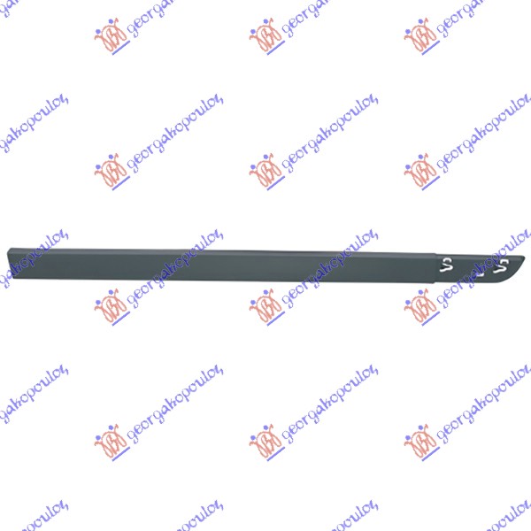 FRONT DOOR MOULDING 4/5D BLACK (W/ EMBLEM HOLE)