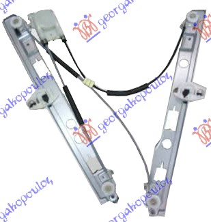 Macara geam față electrică 4/5D (fără motor)
