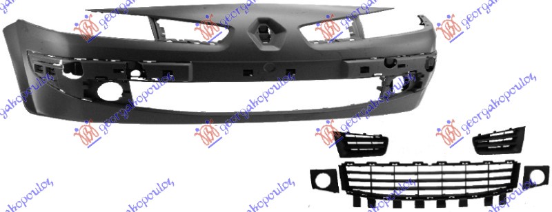 FRONT BUMPER (W/ALL GRILLES INCLUDED)