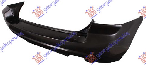 REAR BUMPER (W/2 EXHAUST HOLES) PRIMED (A QUALITY)