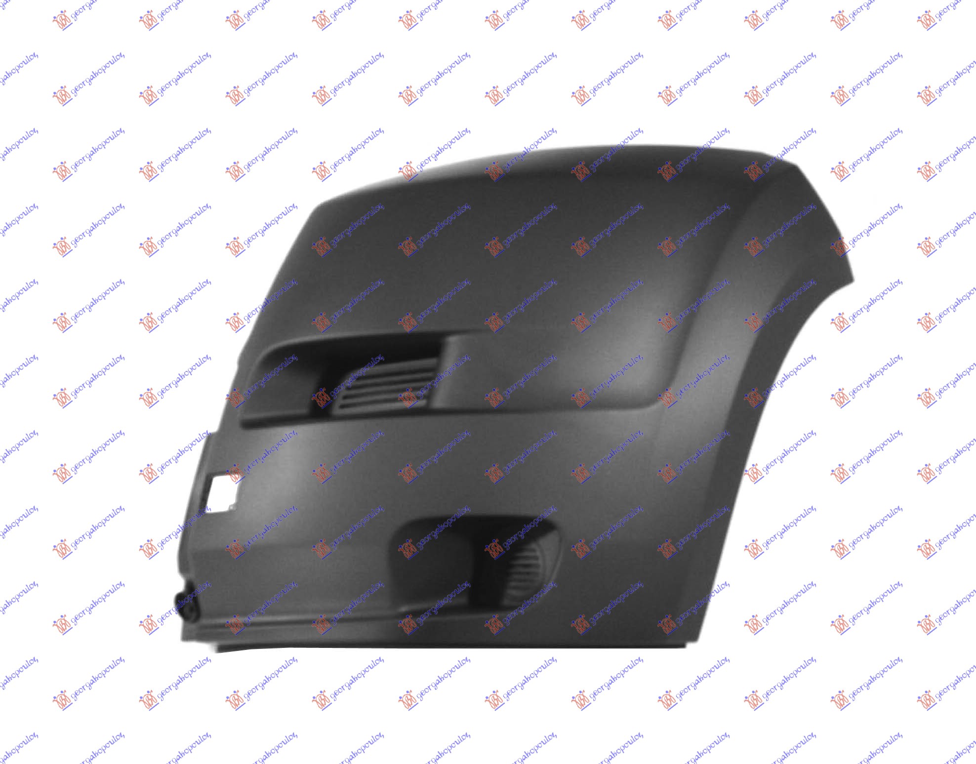 FRONT BUMPER END BLACK (W & W/O FOG LAMP HOLE)