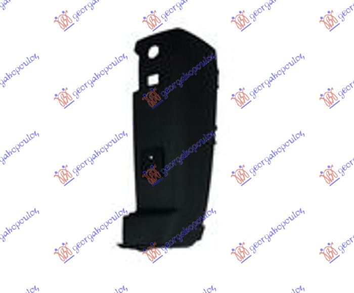 REAR BUMPER END BLACK (DOUBLE DOOR) (180M)