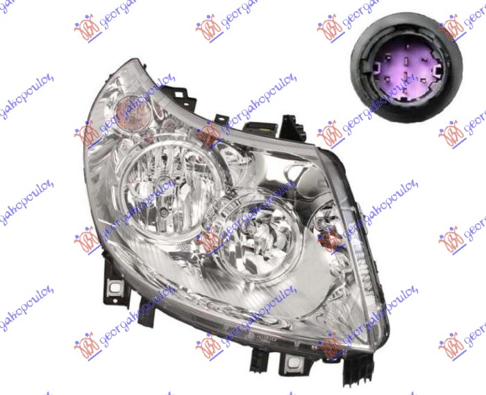 HEAD LAMP ELECTRICAL (H15/H7/PY21W/W5W) 2011- (DEPO)
