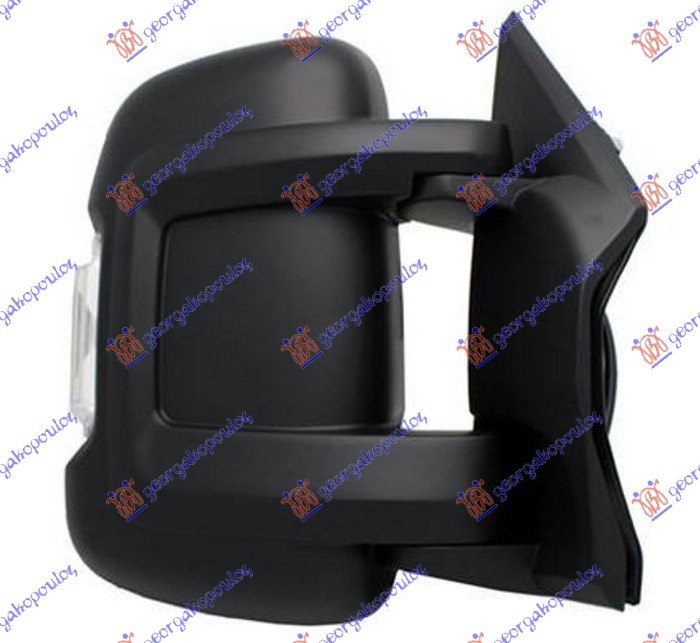 DOOR MIRROR ELECTRICAL HEATED SHORT (W/SIDE LAMP & ANTENNA) (CONVEX GLASS)