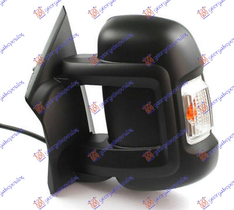 DOOR MIRROR MANUAL SHORT (W/SIDE LAMP & SENSOR) (W/POSITION LIGHT 16W) (A QUALITY) (CONVEX GLASS)
