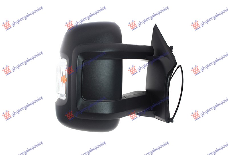 DOOR MIRROR MANUAL MEDIUM (W/SIDE LAMP) (W/POSITION LIGHT 16W) (8H8P) (A QUALITY) (CONVEX GLASS)