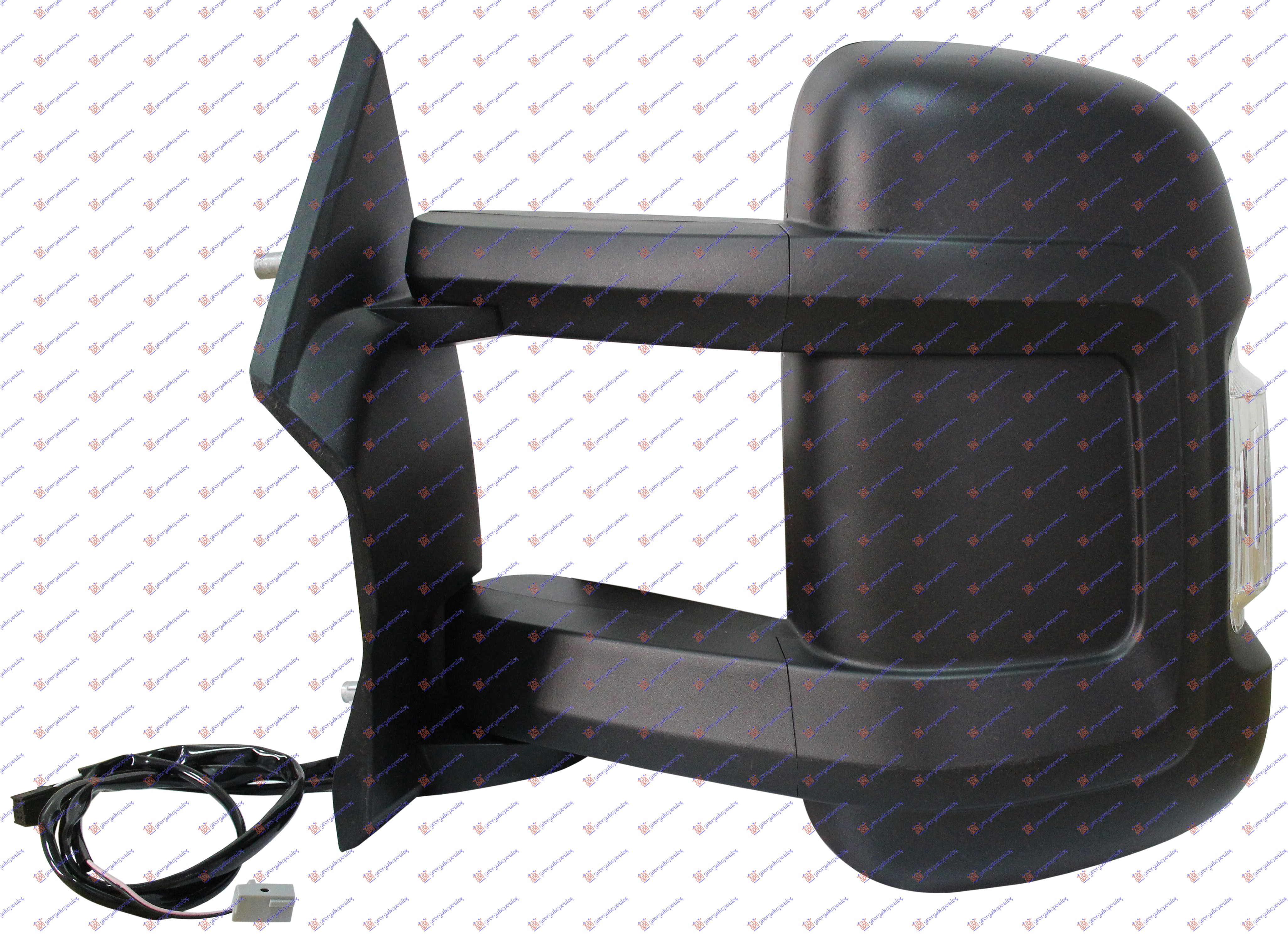 DOOR MIRROR ELECTRICAL HEATED (LONG ARM) (W/SIDE LAMP & SENSOR)(8H8P+8H2P) (A QUALITY) (CONVEX GLASS)