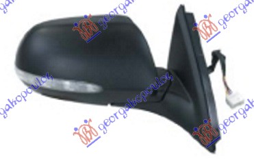 DOOR MIRROR ELECTRICAL HEATED FOLDABLE PRIMED (W/SIDE LAMP)