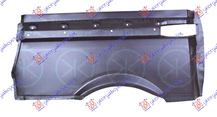 REAR FENDER HALF W/SLIDING DOOR 3200mm (SHORT CHASSIS)
