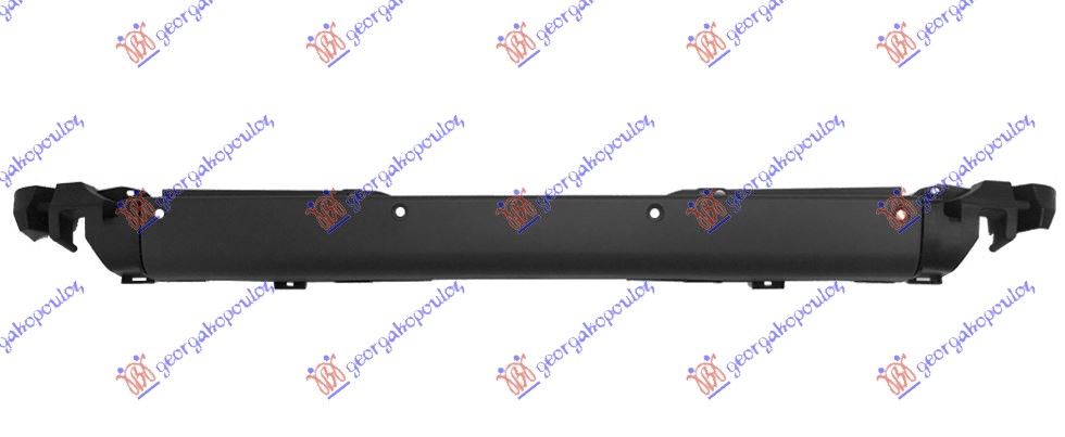 REAR BUMPER DARK-GRAY (W/4 PDC)