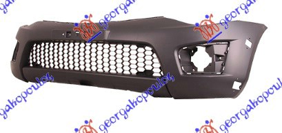 FRONT BUMPER (SINGLE CAB) 2009- (W/FLARE HOLES)