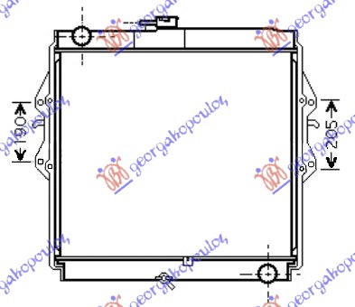 RADIATOR 3.0 T.DIESEL (550x525x36)