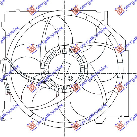 COOLING FAN 2.0-2.5-3.0 PETROL-2.0 DIESEL (+A/C)