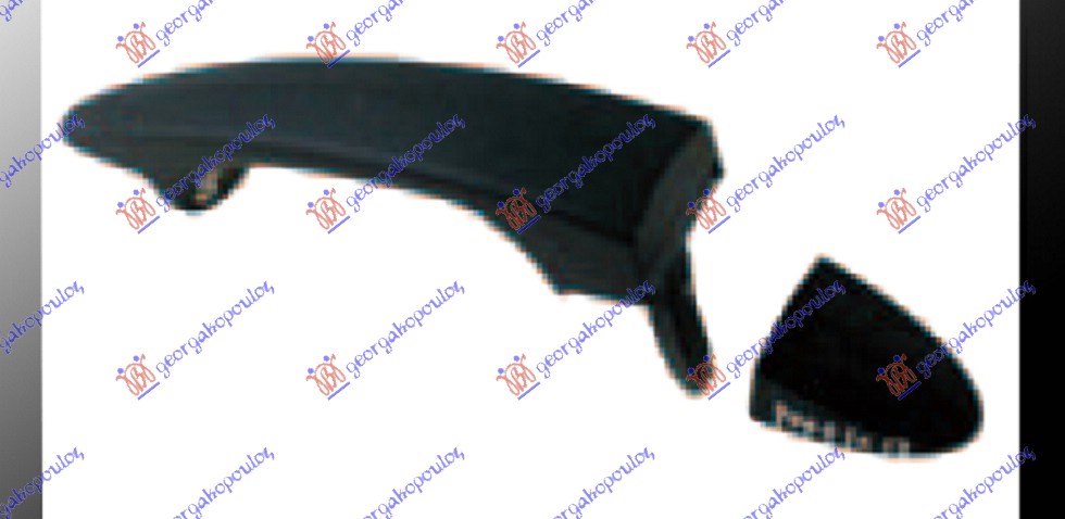 DOOR HANDLE FRONT/REAR OUTER PRIMED