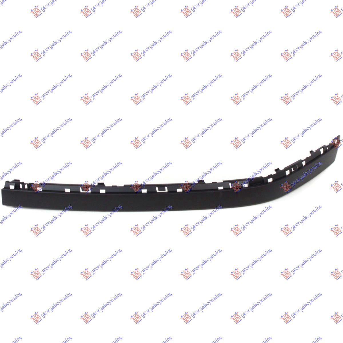 FRONT BUMPER SIDE MOULDING W/STRIP HOL. -2005