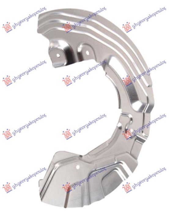SPLASH PANEL BRAKE DISC FRONT (DISC DIAMETER 330MM) (ALUMINIUM)