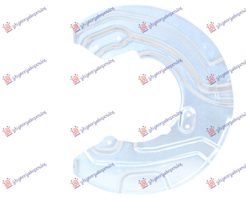 SPLASH PANEL BRAKE DISC FRONT 4WD (DISC DIAMETER 330MM)