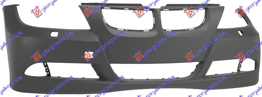 FRONT BUMPER PRIMED (W/WASHER HOLES)
