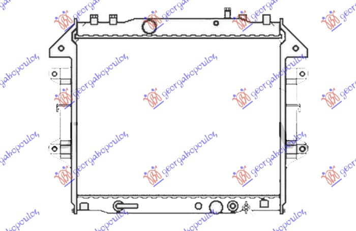RADIATOR 2.5-3.0 TD AUTOMATIC (525x650) (KOYO)