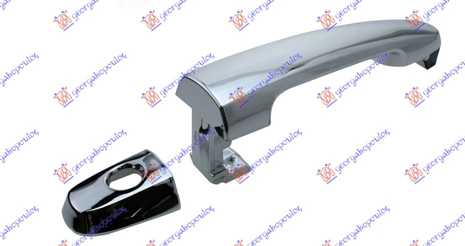 DOOR HANDLE FRONT OUTER CHROME (W/KEY HOLE) (RH=LH)