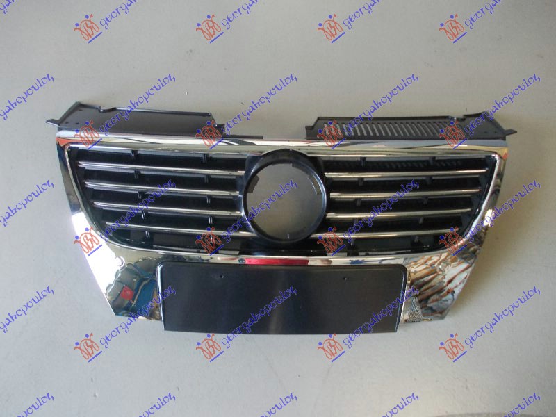 GRILLE COMPLETE (CHROME/BLACK NET) (W/PDS)LOGO HOLE 150mm